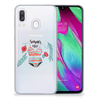 Samsung Galaxy A40 Telefoonhoesje met Naam Boho Summer Samsung Galaxy A40 Telefoonhoesje met Naam Boho Summer