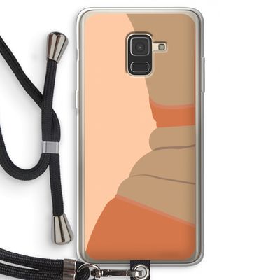 Bikini: Samsung Galaxy A8 (2018) Transparant Hoesje met koord