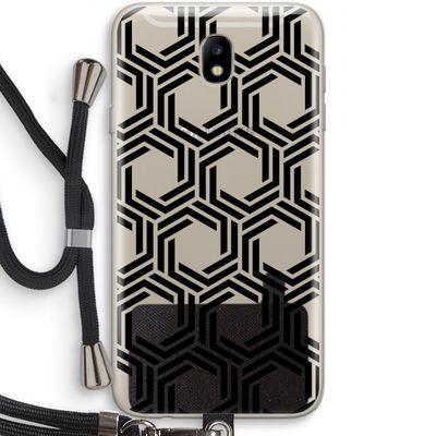 Geometrisch patroon: Samsung Galaxy J7 (2017) Transparant Hoesje met koord