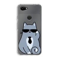 Cool cat: Google Pixel 3a Transparant Hoesje