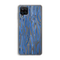 Blauwe nerven: Samsung Galaxy A12 Transparant Hoesje