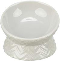 TRIXIE VERHOOGDE VOERBAK / WATERBAK KERAMIEK LICHT TAUPE