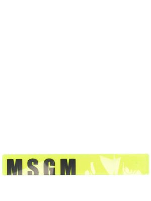 MSGM marque-page à logo imprimé - Jaune