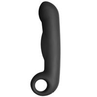 ElectraStim Ovid Electro G-Spot Dildo Vaginale seks Zwart Silicone 125 mm 3,81 cm - thumbnail
