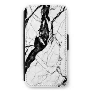 Witte marmer 2: iPhone 11 Pro Max Flip Hoesje