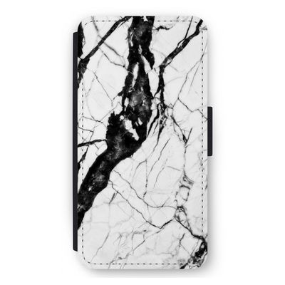 Witte marmer 2: iPhone 11 Pro Max Flip Hoesje