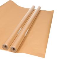 Duni rol Kaftpapier/verzendpapier rol - 1x - 500 x 70 cm - bruin - 80 grams kwaliteit