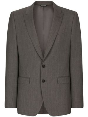 Dolce & Gabbana costume à veste à simple boutonnage - Gris