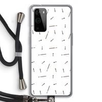 Hipster stripes: OnePlus 9 Pro Transparant Hoesje met koord