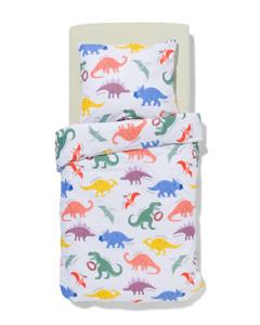 HEMA Peuter Dekbedovertrek Zacht Katoen 120x150 Dino (multi)