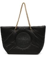 Tory Burch sac cabas Ella à détail de chaine - Noir - thumbnail