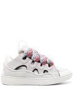 Lanvin Curb panelled suede sneakers - Gris