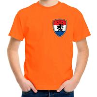 EK / WK Supporters t-shirt - voor kinderen - schild/Leeuw - Koningsdag