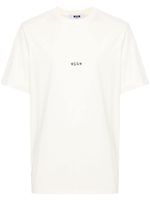 MSGM t-shirt en coton à logo imprimé - Tons neutres