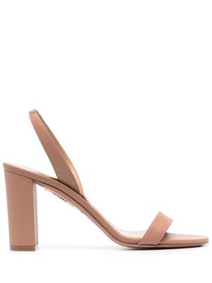 Aquazzura sandales en cuir 90 mm à talon - Tons neutres