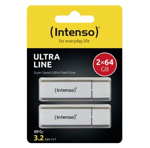 Intenso Ultra Line 2 x 64GB USB flash drive USB Type-A 3.2 Gen 1 (3.1 Gen 1) Zilver