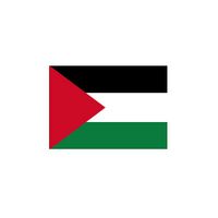 10x Stickertjes Palestina vlag 10 cm   -