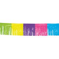 Franje slinger - gekleurd - 10 meter - plastic - feestslingers - slingers - versiering