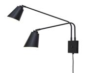 Wandlamp Bremen - Zwart - 130x49cm - 2L