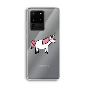 Eenhoorn: Samsung Galaxy S20 Ultra Transparant Hoesje