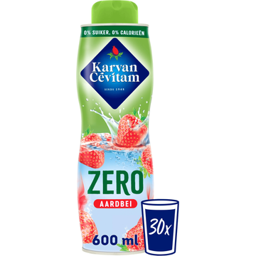 Karvan Cevitam Zero Aardbei Siroop 600 ml bij Jumbo