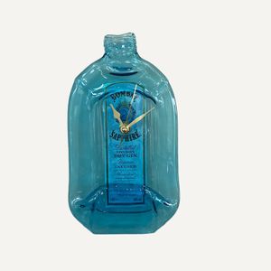 Wanddecoratie Bombay Sapphire Gin fles klok