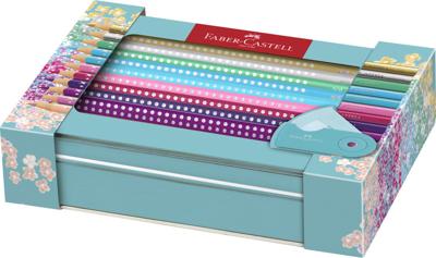 Faber Castell Sparkle set - 20x kleurpotloden en 1x mini puntenslijper