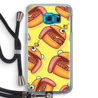 Hamburger: Samsung Galaxy S6 Transparant Hoesje met koord
