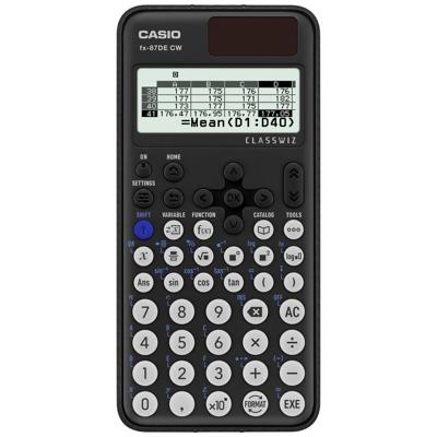 Casio FX-87DE CW Technische rekenmachine Zwart Aantal displayposities: 10 werkt op batterijen, werkt op zonne-energie (b x h x d) 77 x 10.7 x 162 mm