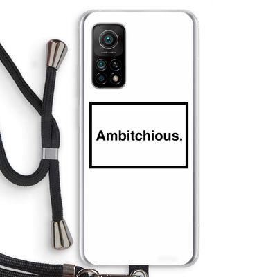 Ambitchious: Xiaomi Mi 10T 5G Transparant Hoesje met koord
