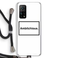 Ambitchious: Xiaomi Mi 10T 5G Transparant Hoesje met koord