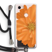 Orange Ellila flower: Pixel 3 Transparant Hoesje met koord Orange Ellila flower: Pixel 3 Transparant Hoesje met koord