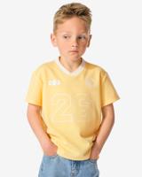 HEMA Kinder T-shirt Baseball Lichtgeel (lichtgeel)