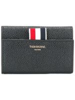 Thom Browne portefeuille en cuir grainé - Noir