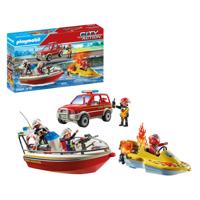 PLAYMOBIL City Action brandweermissie op het water 71569 PLAYMOBIL City Action brandweermissie op het water 71569