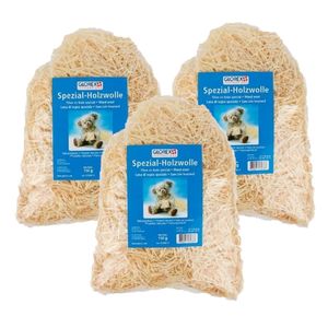 6x zakjes naturel houtwol 150 gram vulmateriaal