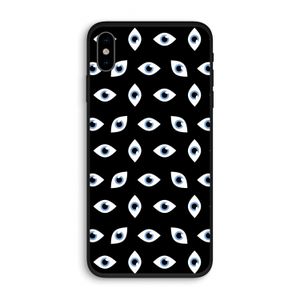 Eyes pattern: iPhone XS Biologisch afbreekbaar hoesje