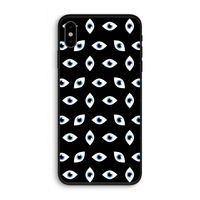 Eyes pattern: iPhone XS Biologisch afbreekbaar hoesje