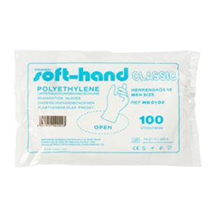 Onderzoekshandschoen soft polyester heren