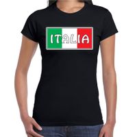 Italie / Italia landen t-shirt zwart dames
