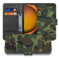 Army Dark Camouflage Samsung Galaxy Xcover 7 Pro | Bookcase Hoesje