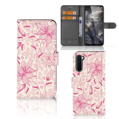 OnePlus Nord Hoesje Pink Flowers