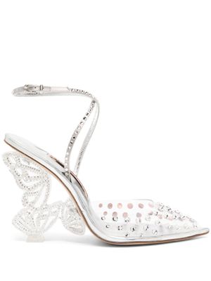Sophia Webster escarpins Paloma 100 mm à ornements en cristal - Tons neutres