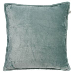 Dutch Decor - CILLY - Sierkussen fleece 45x45 cm - Jadeite - lichtgroen