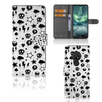 Telefoonhoesje met Naam Nokia 7.2 | Nokia 6.2 Silver Punk