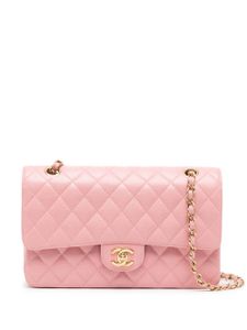 CHANEL Pre-Owned sac porté épaule Double Flap médium (2005) - Rose