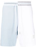 Thom Browne short Funmix à design colour block - Blanc - thumbnail