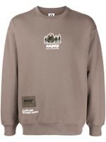 AAPE BY *A BATHING APE® sweat à logo imprimé - Gris