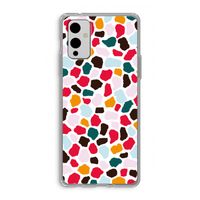 Colored Giraffe: OnePlus 9 Transparant Hoesje