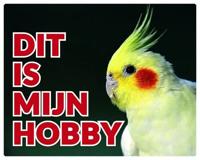 Valkparkiet Waakbord - Dit is mijn hobby Geel